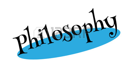 450x226 Philosophy Rubber Stamp. Grunge Design With Dust Scratches