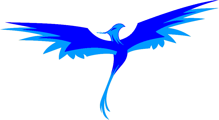 900x496 Phoenix Clipart Blue