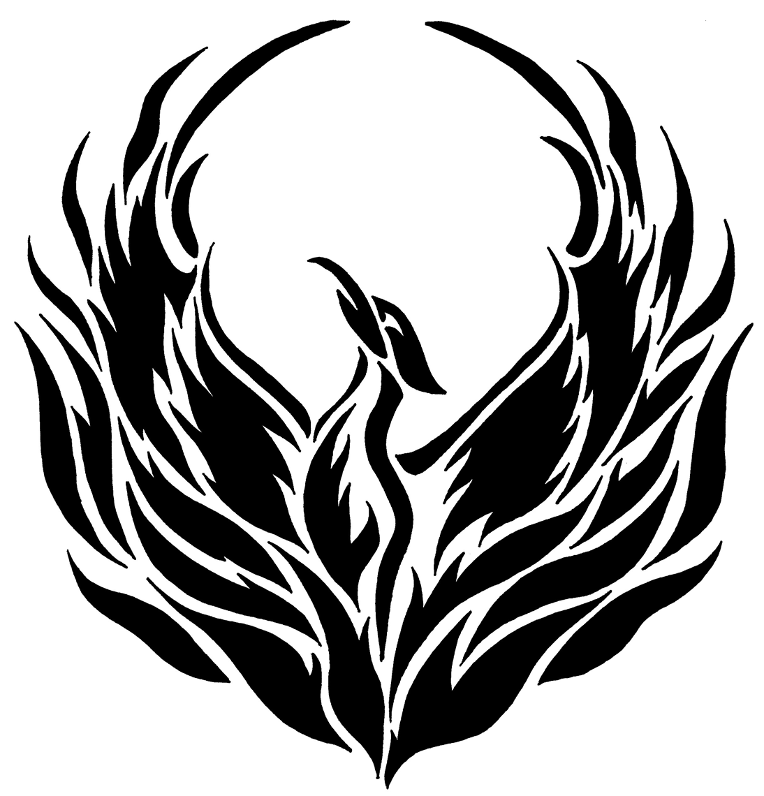 1094x1140 Phoenix Clipart Simple