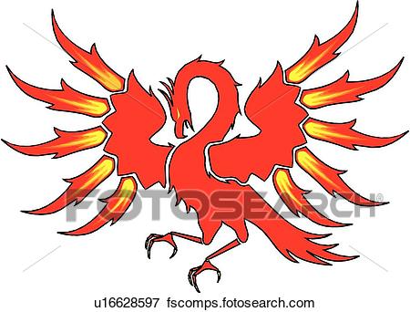450x342 Clip Art Of Phoenix U16628597