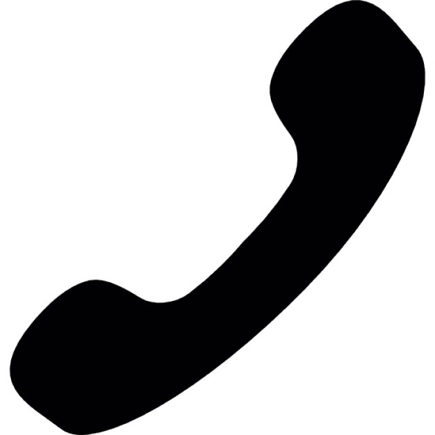 626x626 Phone Auricular Black Shape Icons Free Download