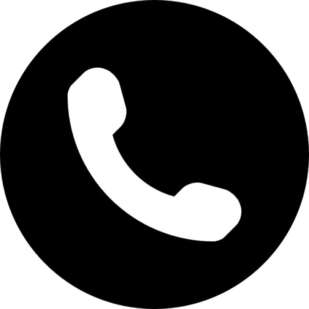 626x626 Phone Symbol Of An Auricular Inside A Circle Icons Free Download