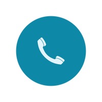 200x200 Phone Call Icon Vector Image