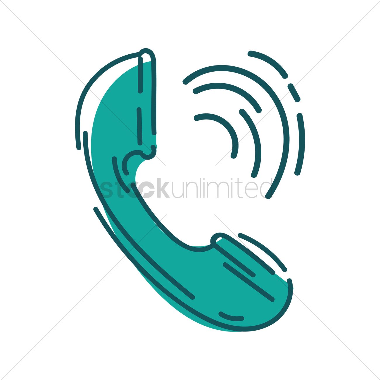 1300x1300 Phone Call Icon Vector Image