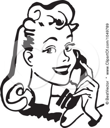 387x450 Person Talking On Phone Clipart
