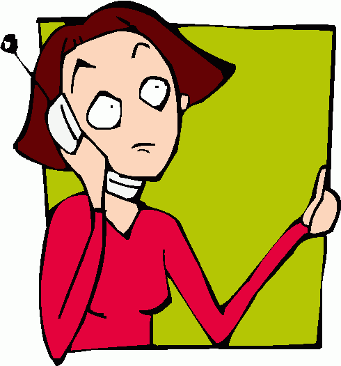 490x525 Women Clipart Phone Call
