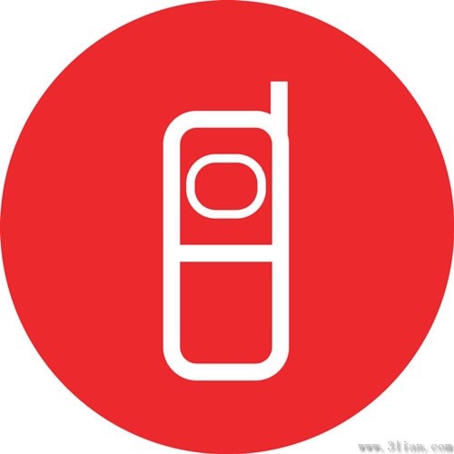 500x500 Red Background Phone Icon Vector Free Vector In Adobe Illustrator