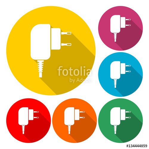 500x500 Charger For Phone Vector Icon Stock Image And Royalty Free Vector
