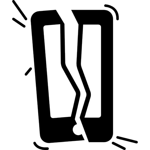 626x626 Broken Phone In Two Parts Icons Free Download