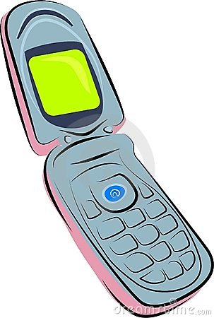 303x450 Cell Phone Free To Use Clip Art