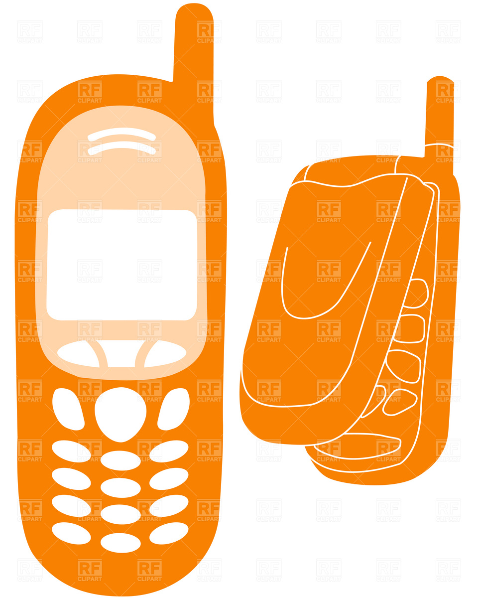 960x1200 Mobile Phones Outline Royalty Free Vector Clip Art Image