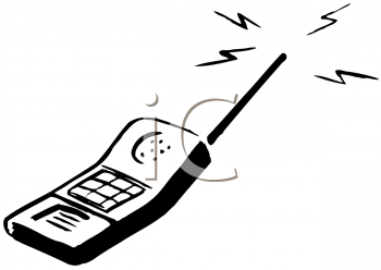 350x248 Phone Clipart Illustration