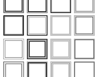 340x270 Digital Scrapbook Frames Download Vector Clip Art Commercial