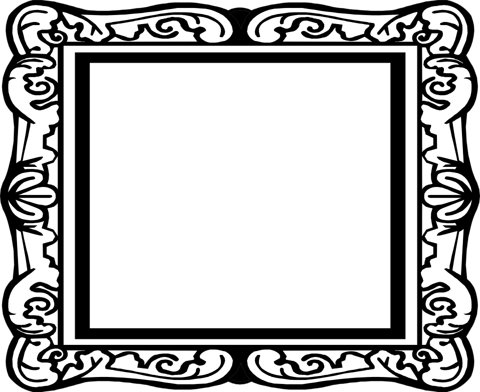 958x782 Empty Picture Frame Clip Art