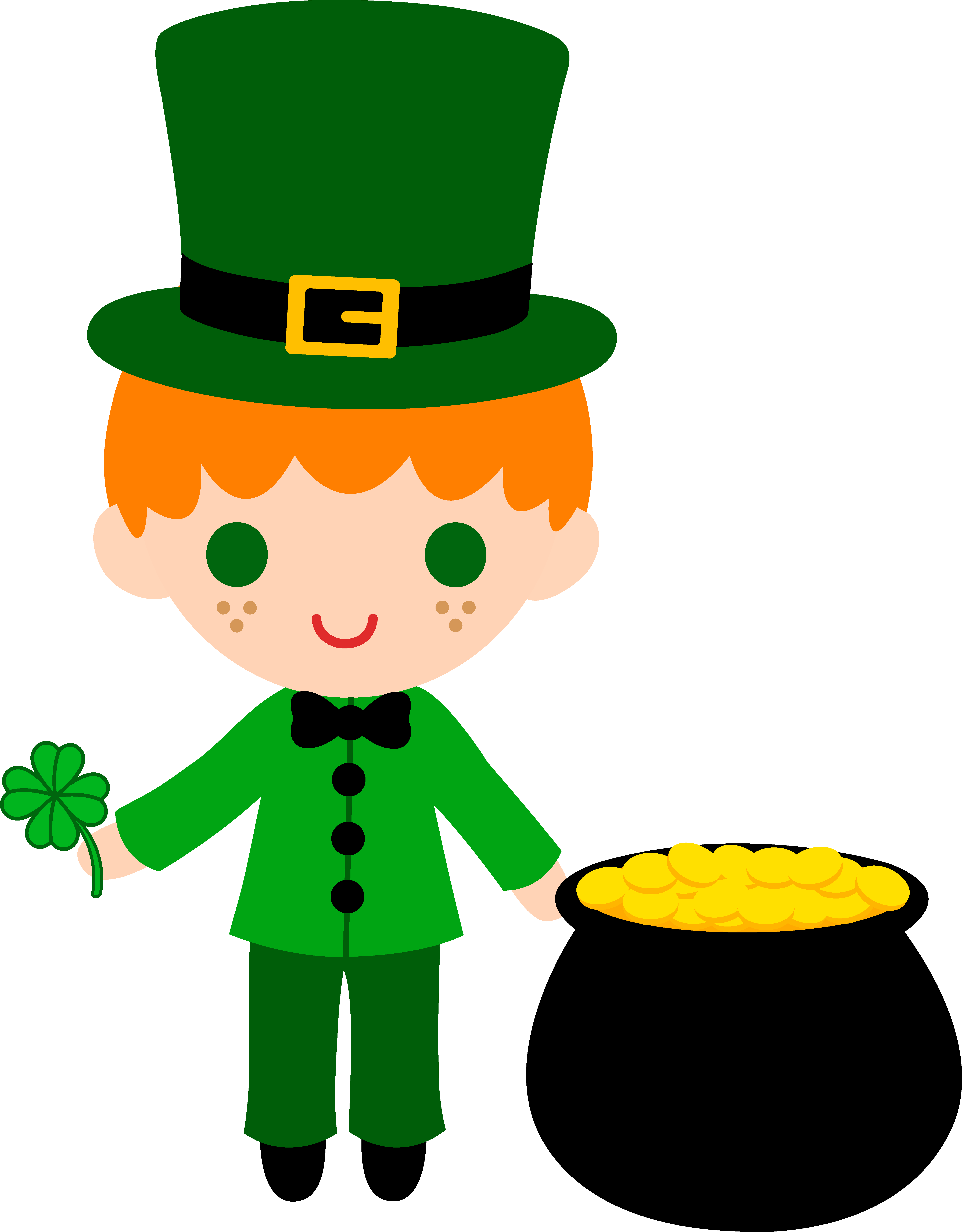 5504x7045 Leprechaun Boy With Pot Of Gold