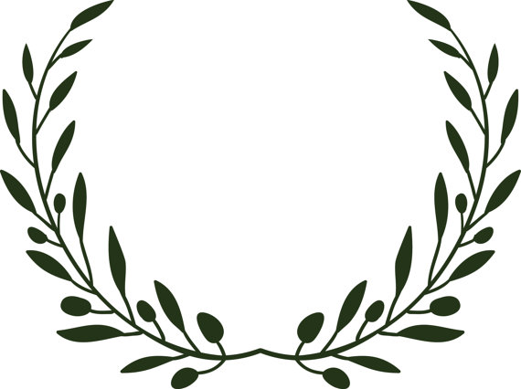 570x426 Olive Branch Wreath Svg File For Cutting By Heathershandprints