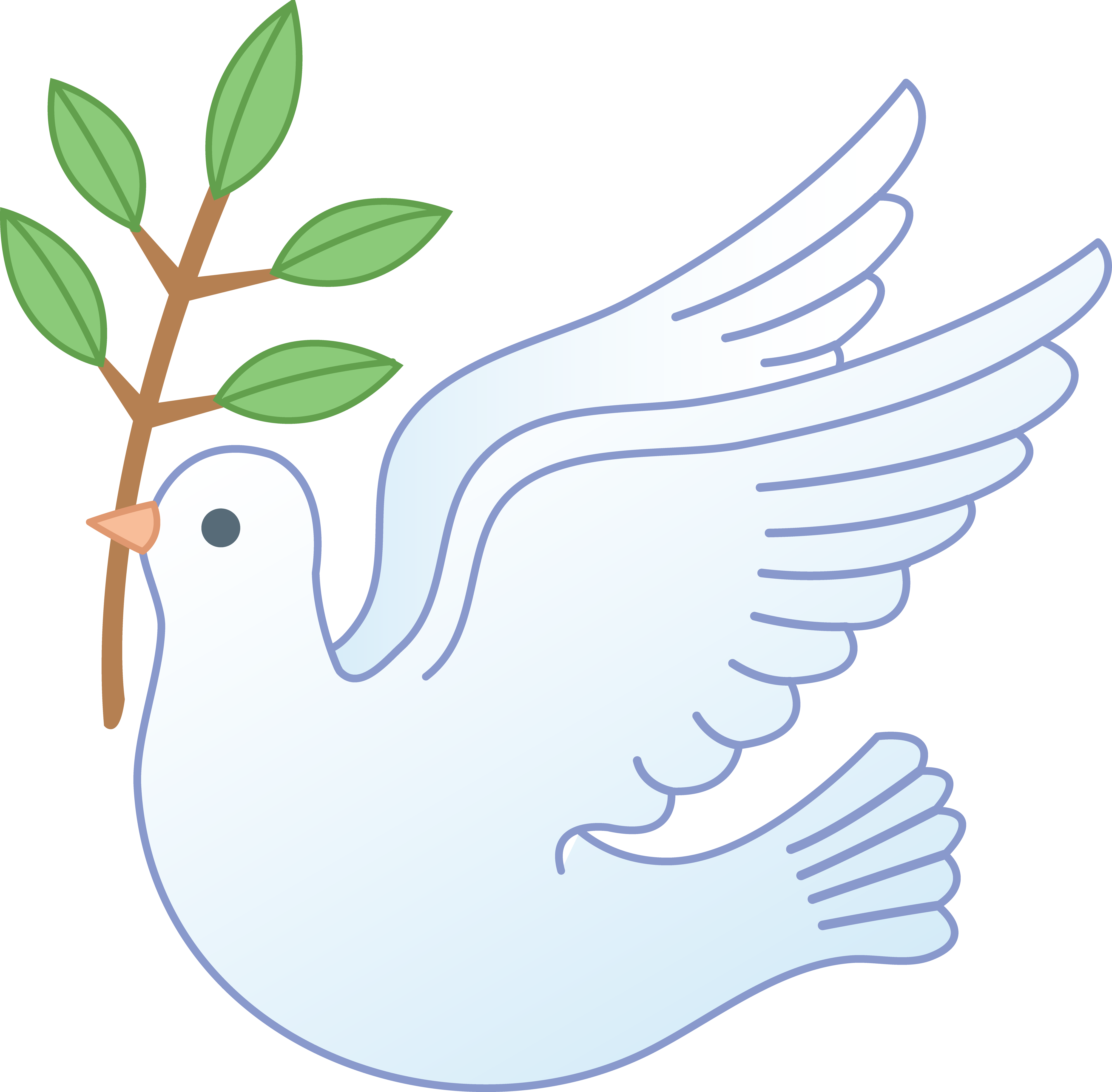 4839x4754 Peace Dove With Olive Branch