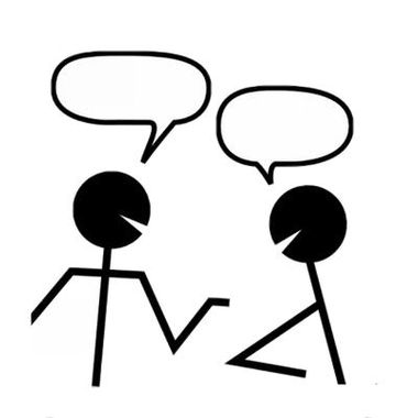 380x380 People Clipart Image Business Man And Woman Talking