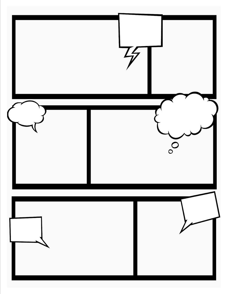 791x1024 Comic Book Template Super Hero Theme, Teacher And Activities