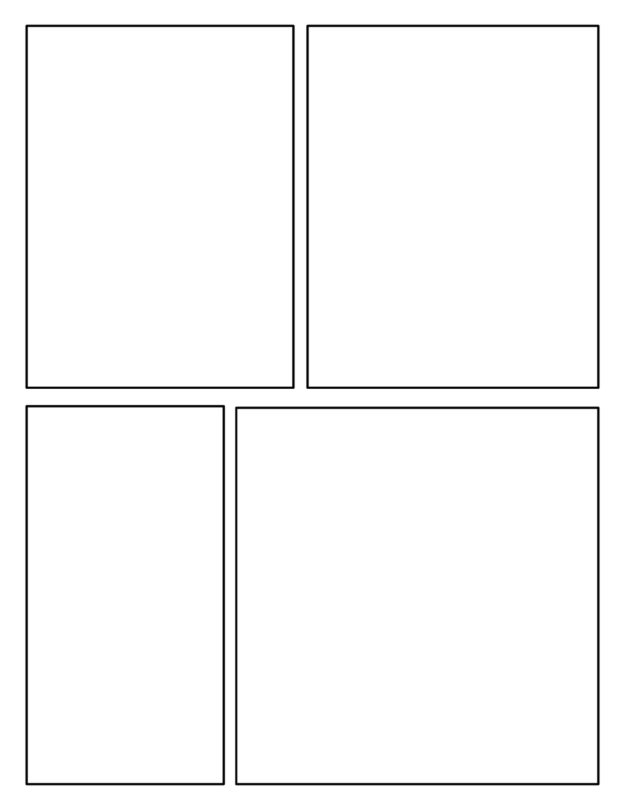 1236x1600 Template Comic Strip Template