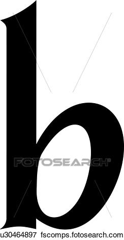 244x470 Clip Art Of , Alphabet, South Street, B, Letter, Lettered