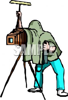 239x350 Photographer Taking A Picture With An Vintage Camera