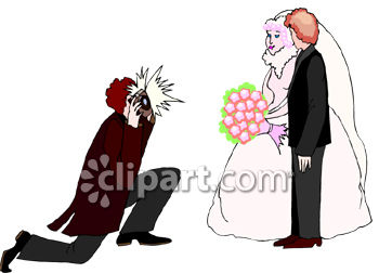 350x252 Royalty Free Clipart Image Wedding Photographer Taking