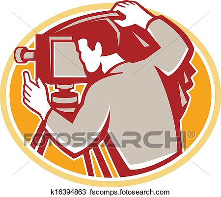 450x402 Clipart Of Photographer Vintage Camera Rear Retro K16394863