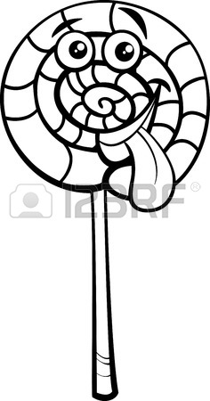 236x450 Cartoon Illustration Of Sweet Lollipop Clip Art Royalty Free