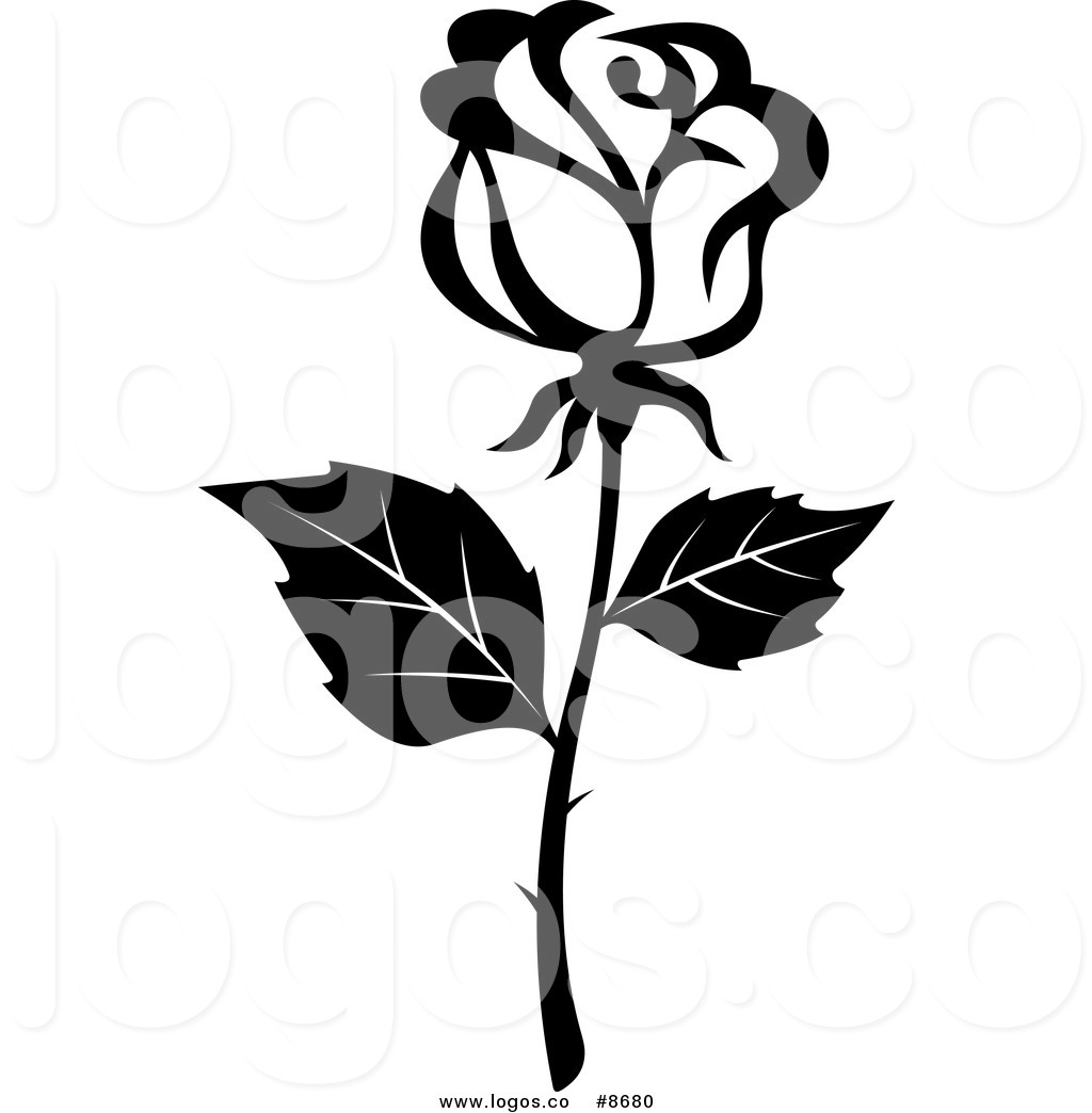 1024x1044 Royalty Free Clip Art Vector Black And White Rose With Thorns Logo