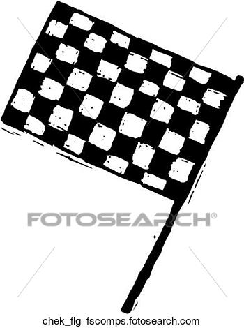 350x470 Clipart Of Checkered Flag Chek Flg