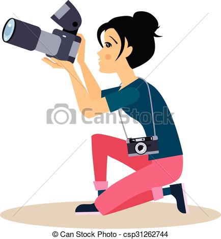 434x470 Photography Clipart Woman Photographer