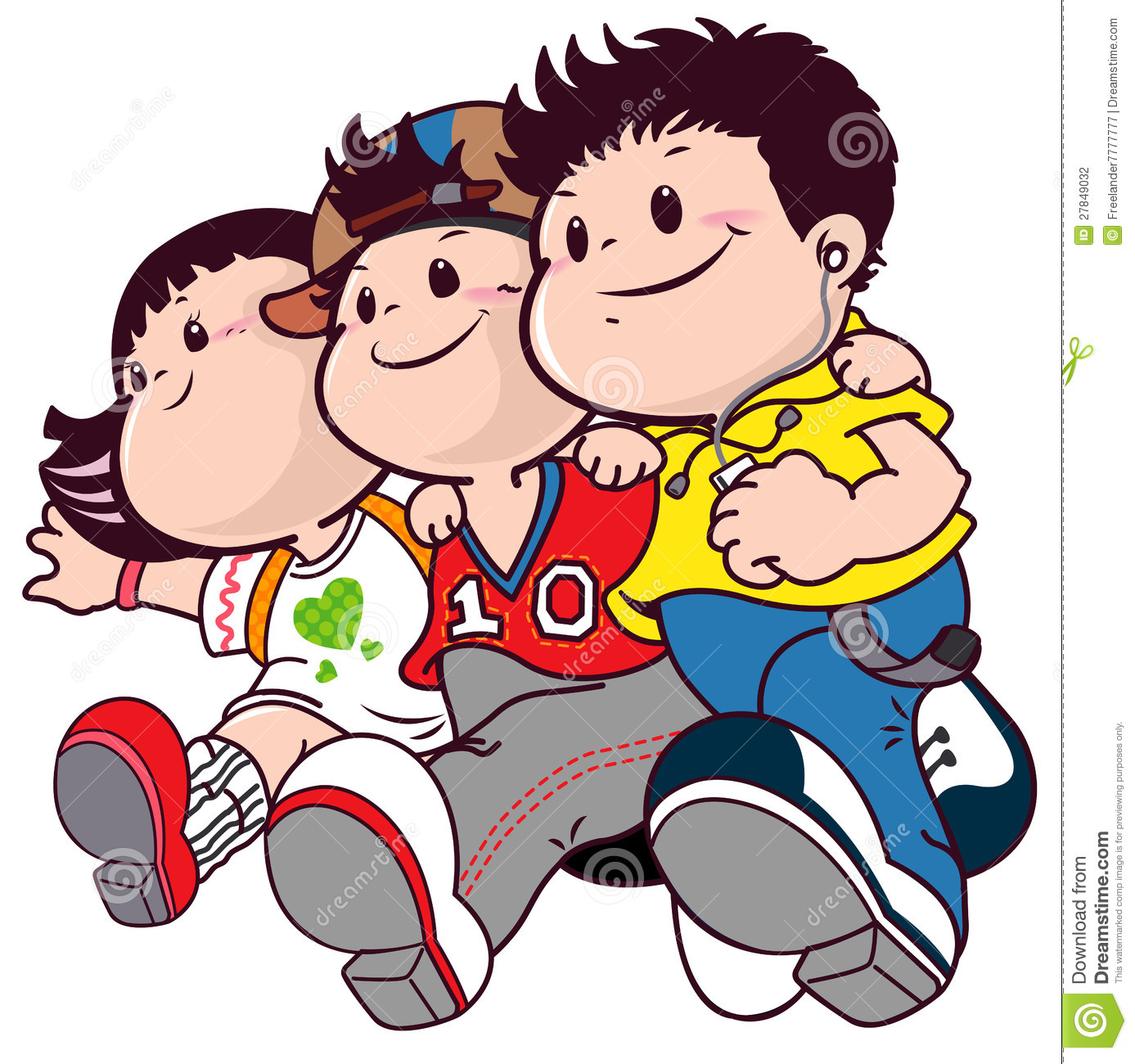 1387x1300 Cartoon Friends Clipart