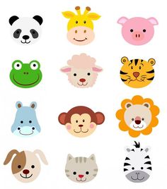 236x268 Animal Clip Art Funny Cartoon Animals Labels Vector Vector