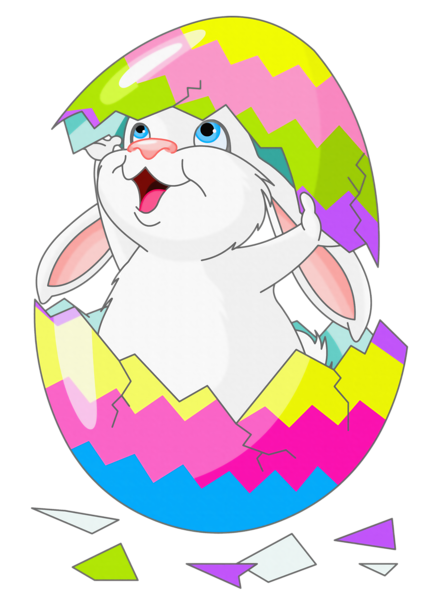 428x600 Colors Clipart Easter Bunny