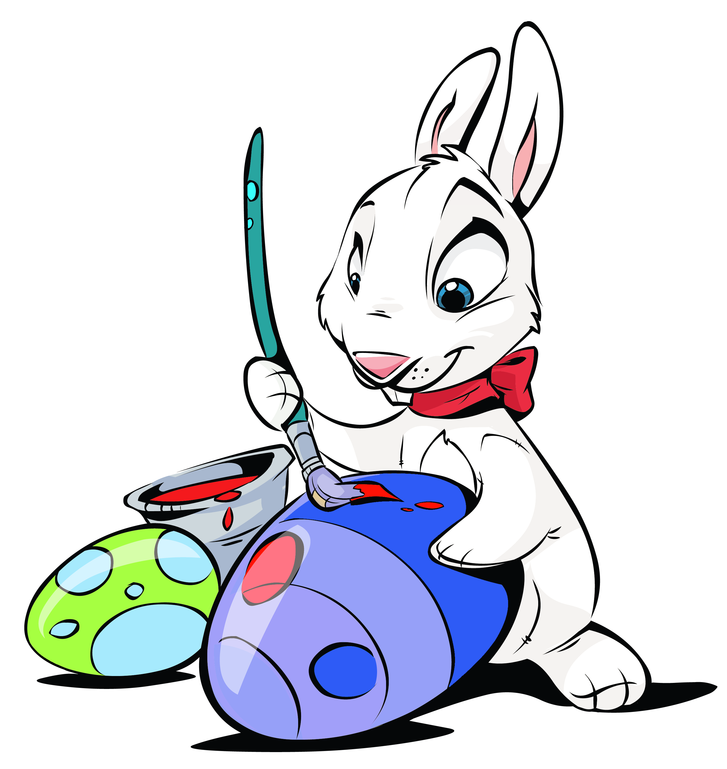 2753x2911 Rabbit Clipart Paint