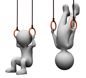 300x271 Exercise Characters Indicating Physical Activity And Workouts 3d