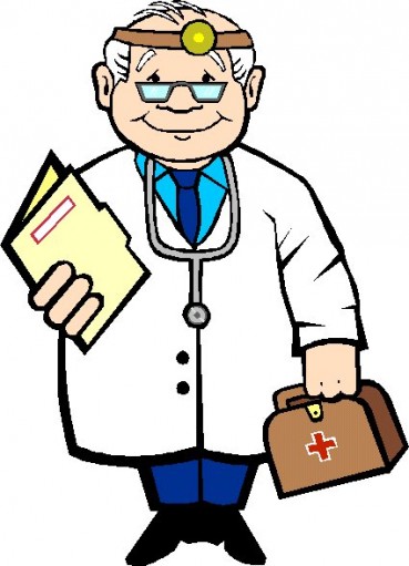 369x511 Laughing Doctor Clipart