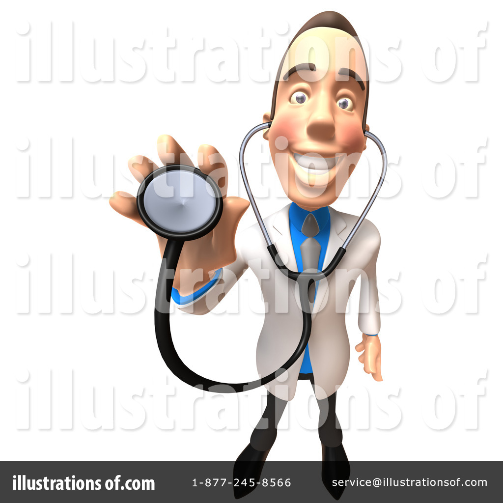 1024x1024 White Male Doctor Character Clipart