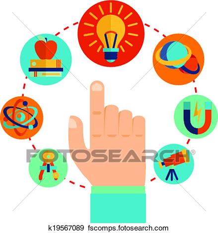 439x470 Clip Art Of Physics Signs Concept K19567089