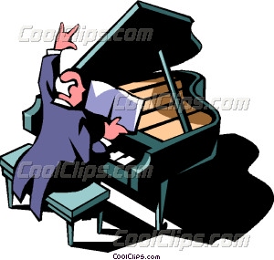 300x285 Concert Pianist Vector Clip Art