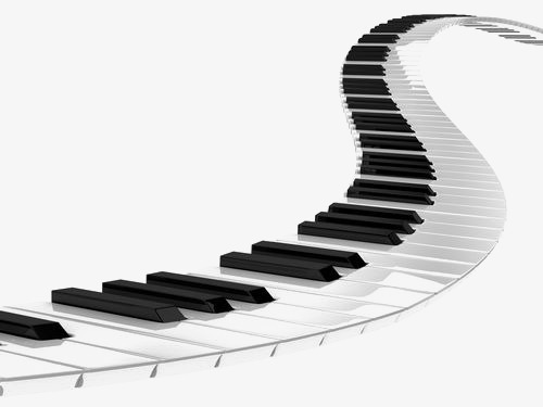 500x375 Piano Road, Black And White, Music, Road Png Image For Free Download