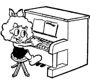 300x267 Piano Clipart Practise