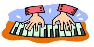 300x151 Playing Piano Clipart Free Clipart Images