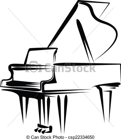 404x470 Drawing Clipart Piano