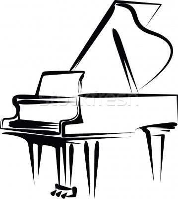 359x400 Free Piano Clipart
