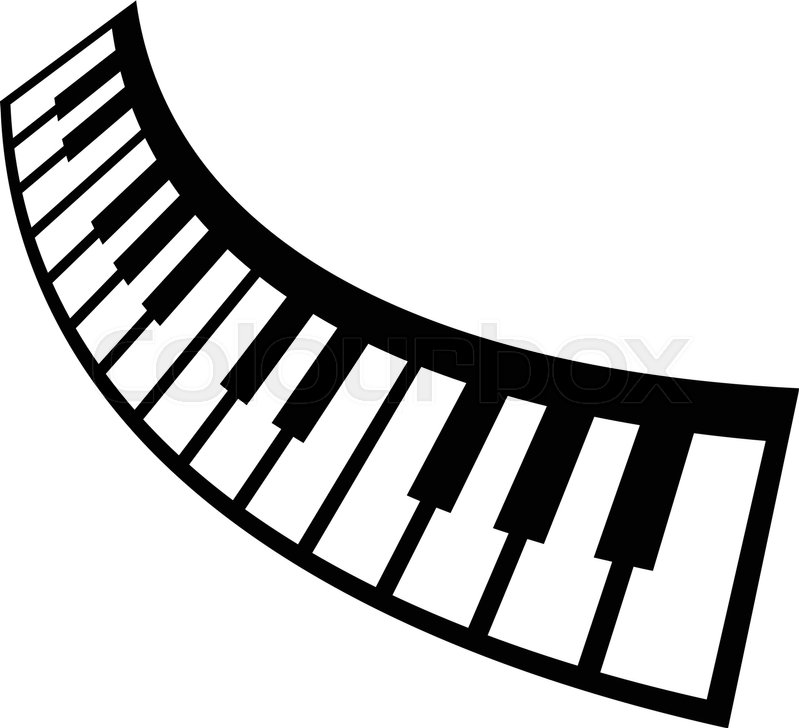 799x728 Piano Keyboard Musical Instrument Vector Icon Stock Vector