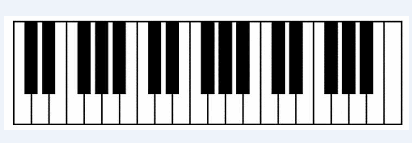 847x294 Piano Clipart Blank