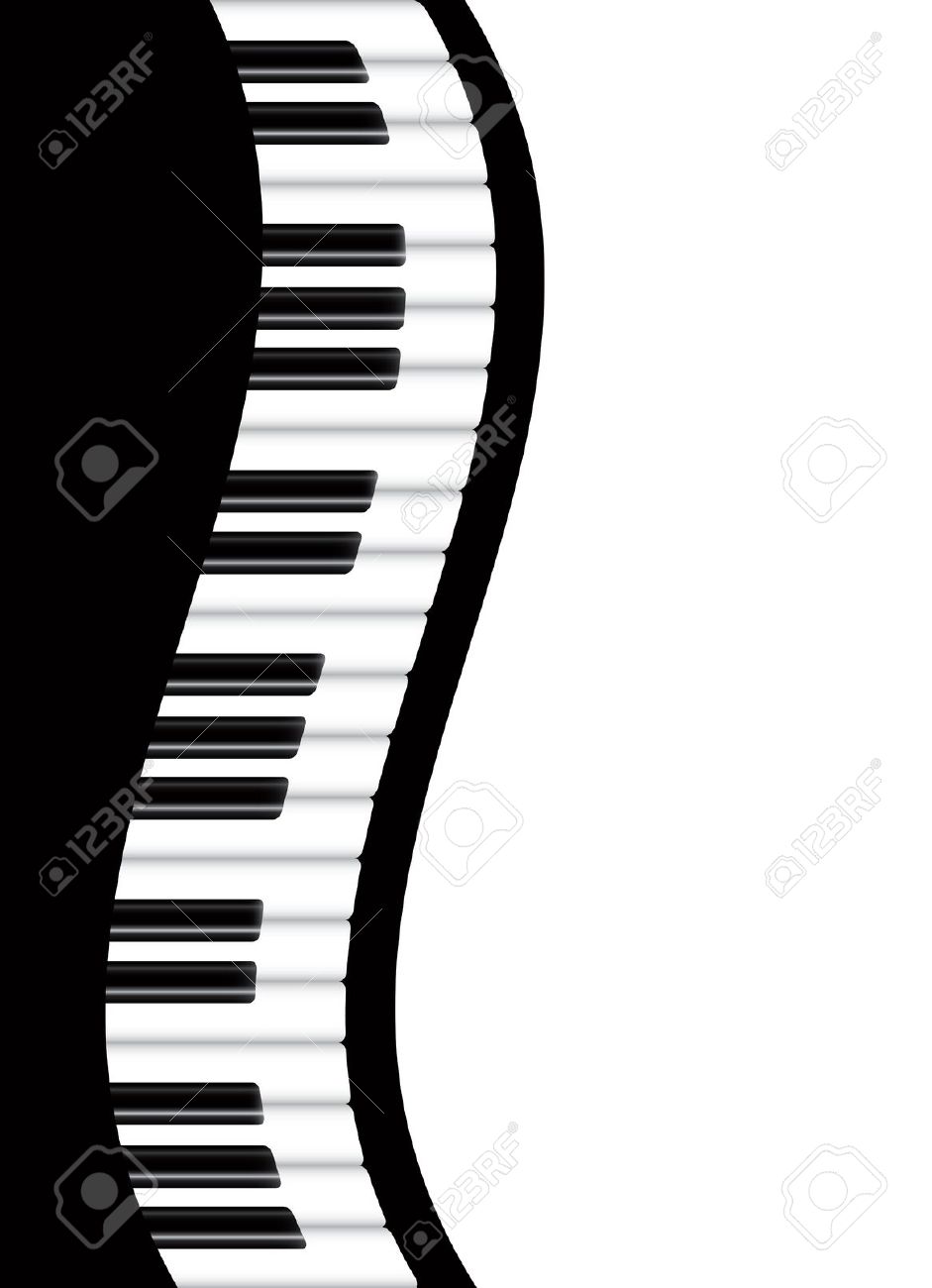 941x1300 Piano Keyboard Clip Art Border Clipart