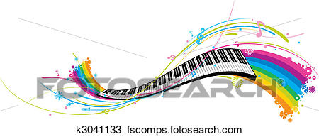 450x193 Clipart Of Piano Key K3041133